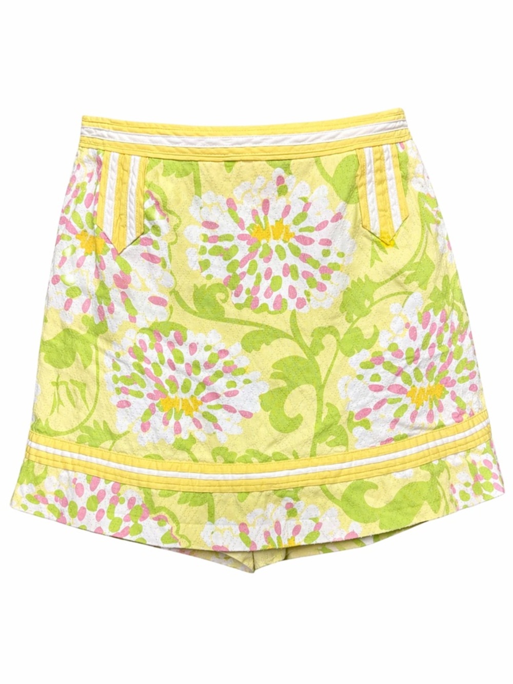 Lilly Pulitzer Jubilee 50th Anniversary Floral‎ Skort Cotton Preppy Coastal Sz 2